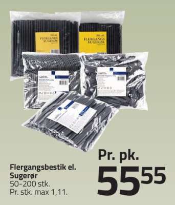 Flergangsbestik el. Sugerør