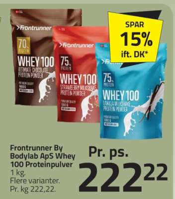 Frontrunner By Bodylab ApS Whey 100 Proteinpulver