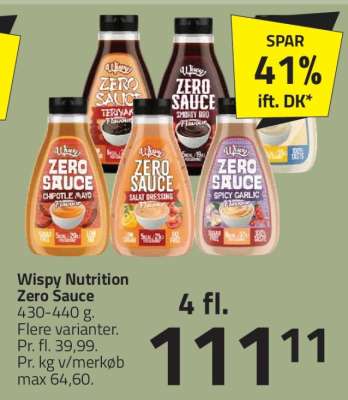 Wispy Nutrition Zero Sauce