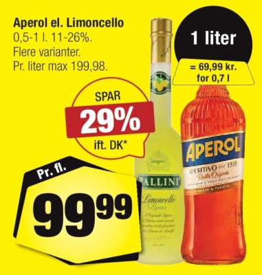 Aperol el. Limoncello