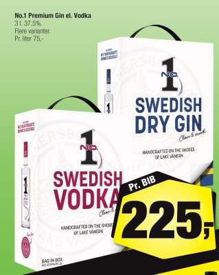 No.1 Premium Gin el. Vodka