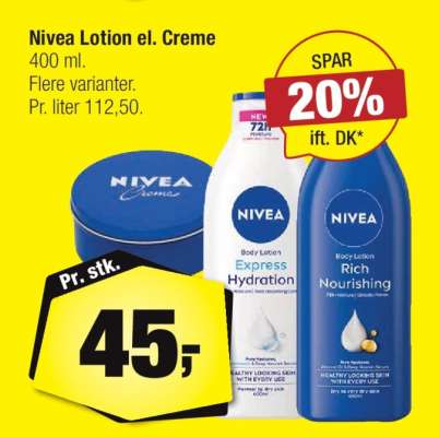 Nivea Lotion el. Creme