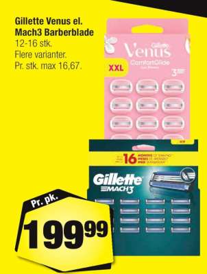 Gillette Venus el. Mach3 Barberblade