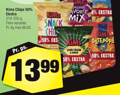 Kims Chips 50% Ekstra