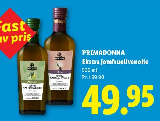 Primadonna Ekstra jomfruolivenolie