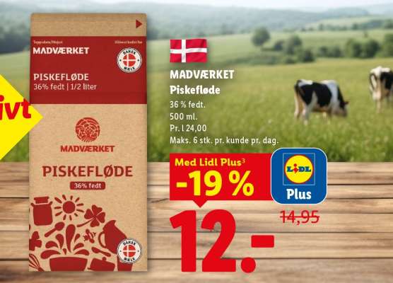 MADVÆRKET Piskefløde