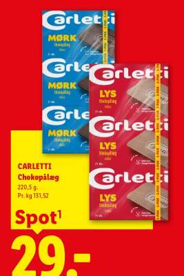 Carletti Chokopålæg