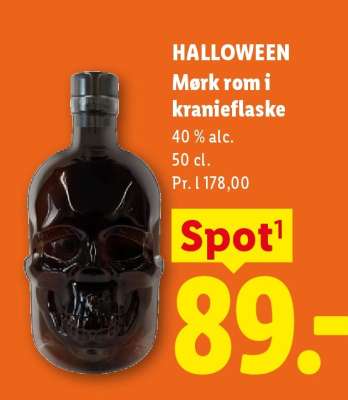 Mørk rom i kranieflaske