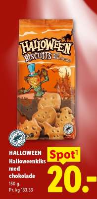 HALLOWEEN Halloweenkiks med chokolade