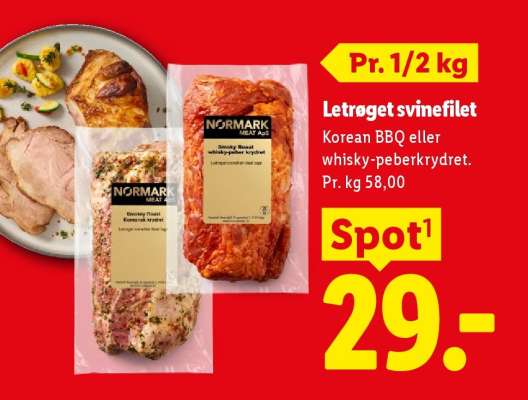 Letrøget svinefilet