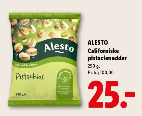 ALESTO Californiske pistacienødder