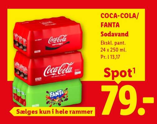 COCA COLA/FANTA Sodavand