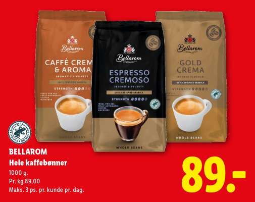 Bellarom Hele kaffebønner