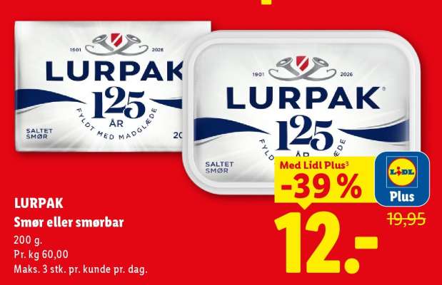 Lurpak smør eller smørbar