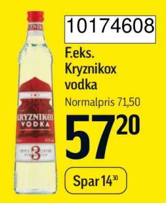 Kryznikox vodka