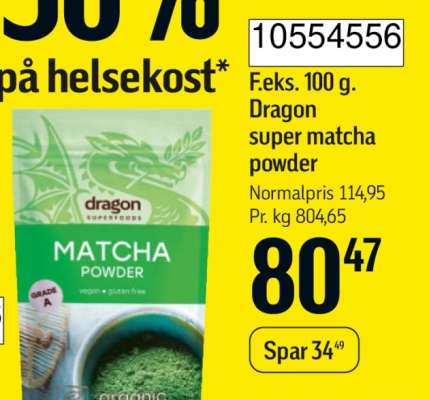 Dragon super matcha powder