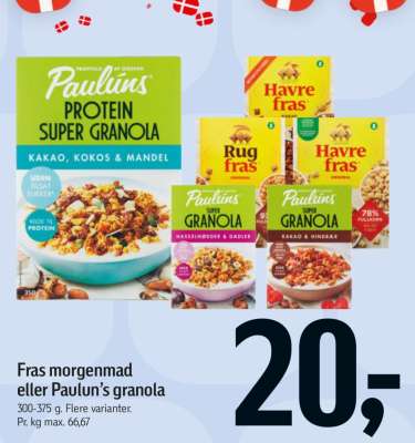 Fras morgenmad eller Paulun's granola