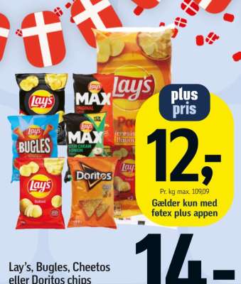 Lay’s, Bugles, Cheetos eller Doritos chips