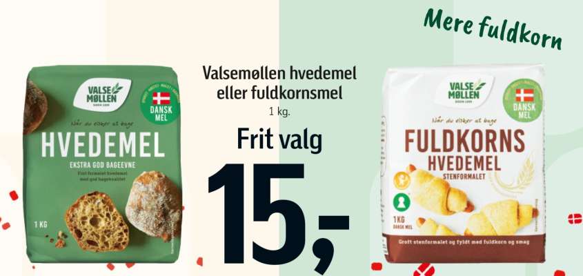 Valsemøllen hvedemel eller fuldkornsmel