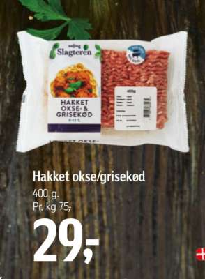 Hakket okse/grisekød