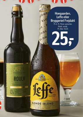 Hoegaarden, Leffe eller Bryggeriet Frejdahl