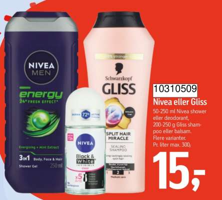 Nivea eller Gliss