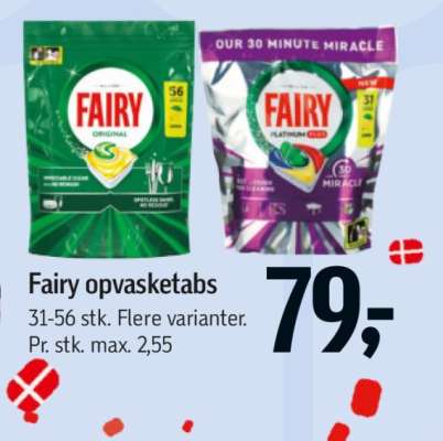 Fairy opvasketabs