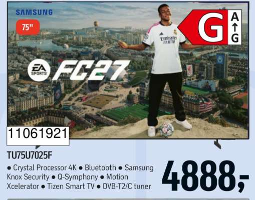 Samsung TU75U7025F