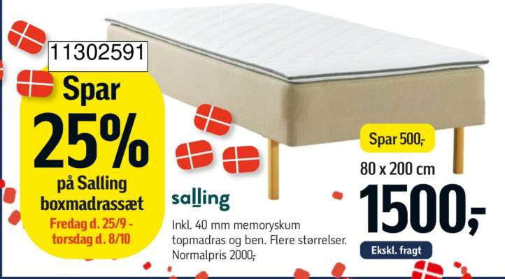 Salling boxmadrassæt