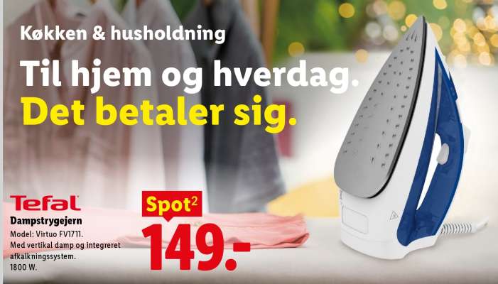 Tefal Dampstrygejern