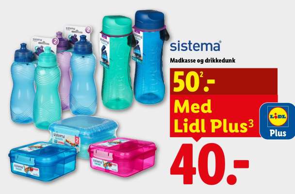 Sistema Madkasse og drikkedunk