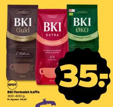BKI formalet kaffe