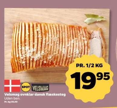 Velsmag ovnklar dansk flæskesteg