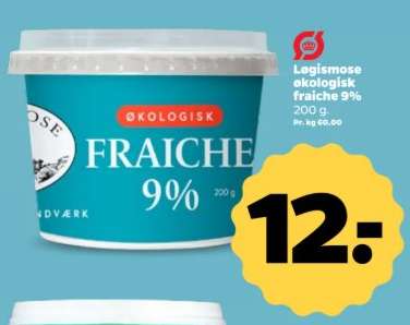 Legismose økologisk fraiche 9%