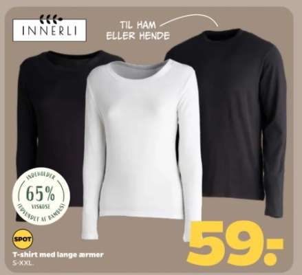T-shirt med lange ærmer