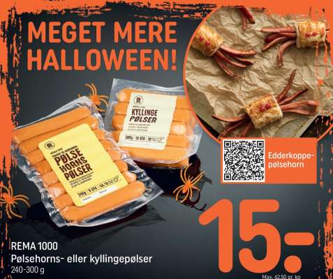 REMA 1000 Pølsehorns- eller kyllingepølser