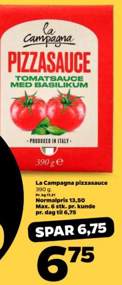 La Campagna pizzasauce