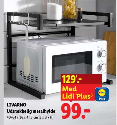 LIVARNO Udtrækkelig metalhylde