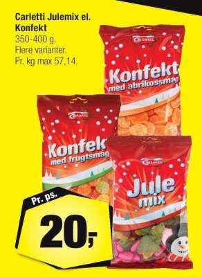 Carletti Julemix el. Konfekt