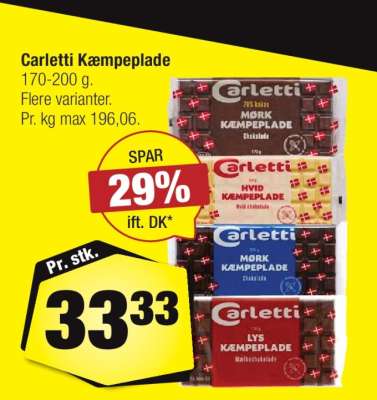 Carletti Kæmpeplade