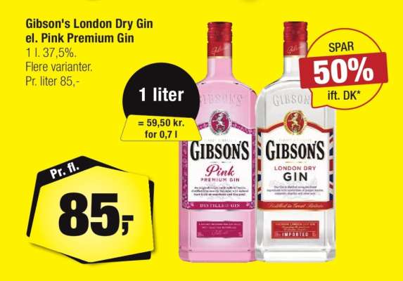 Gibson’s London Dry Gin el. Pink Premium Gin