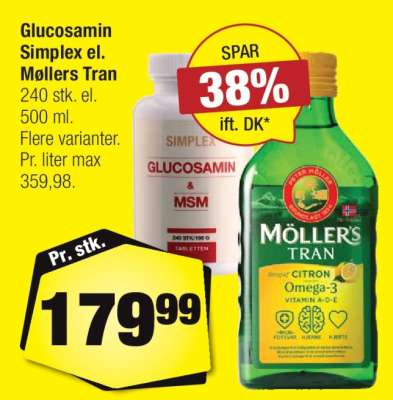 Glucosamin Simplex el. Møllers Tran