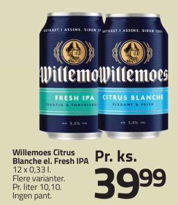 Willemoes Citrus Blanche el. Fresh IPA