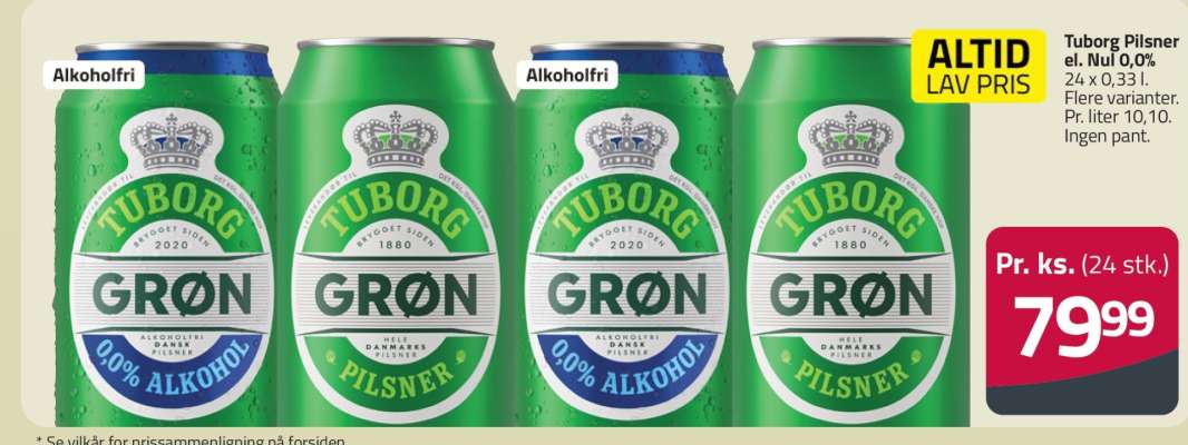 Tuborg Pilsner el. hvid 0,0%