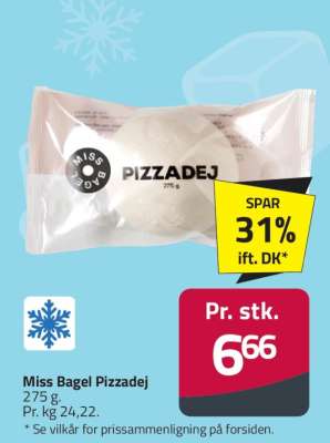 Miss Bagel pizzadej