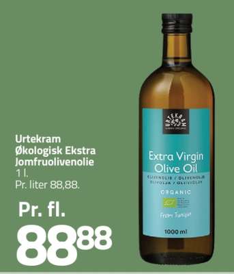 Urtekram Økologisk Ekstra Jomfruolivenolie