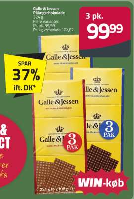 Galle & Jessen pålægschokolade