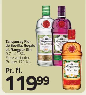 Tanqueray Flor de Sevilla, Royale el. Rangpur Gin