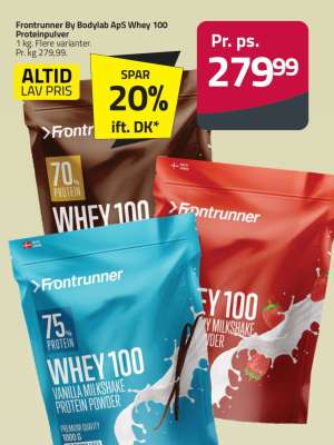 Frontrunner By Bodylab ApS Whey 100 Proteinpulver