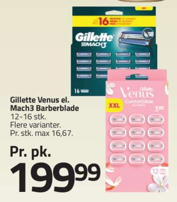 Gillette Venus el. Mach3 Barberblade